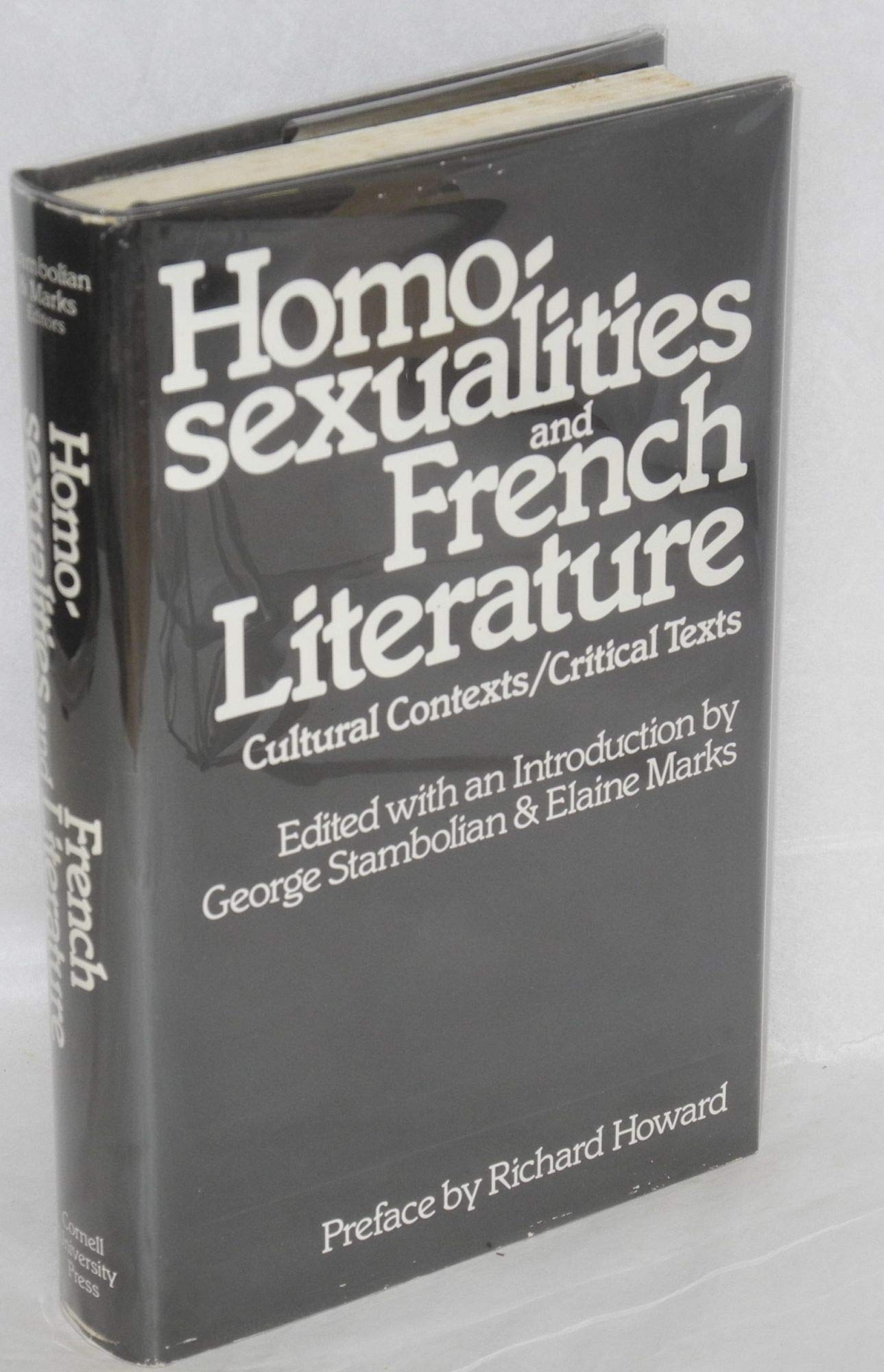 Homosexualities and French literature: Cultural contexts, critical texts,Used