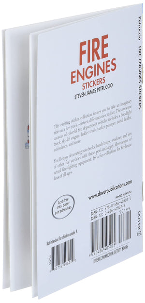 Fire Engines Stickers (Dover Little Activity Books: Cars & Truc),Used