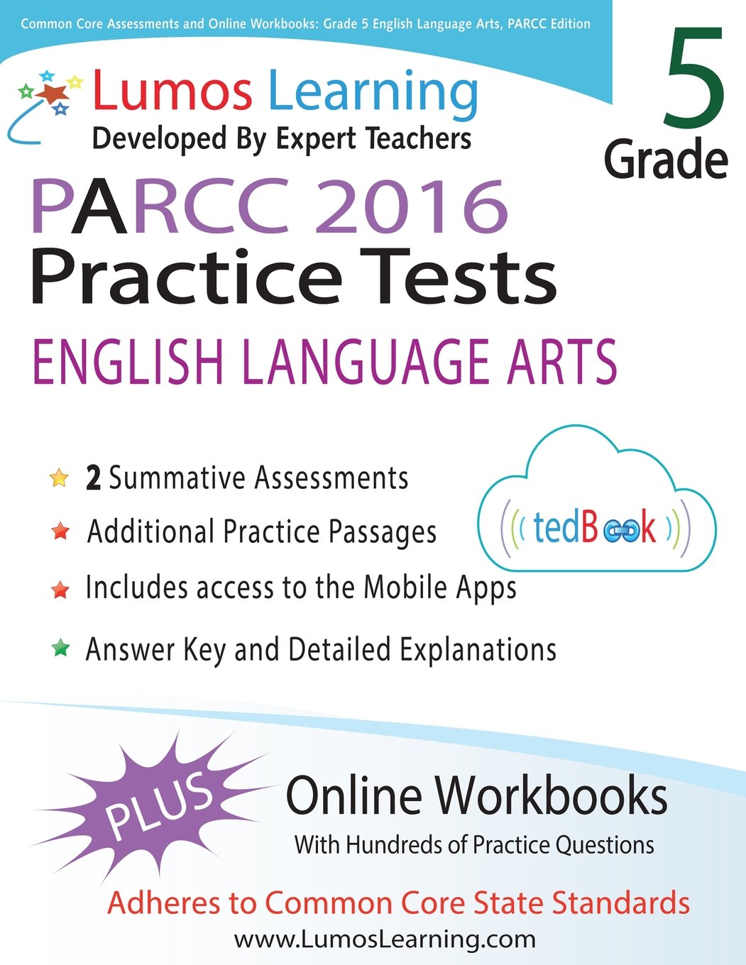 Common Core Assessments and Online Workbooks: Grade 5 Language Arts and Literacy, PARCC Edition: Common Core State Standards Ali,Used