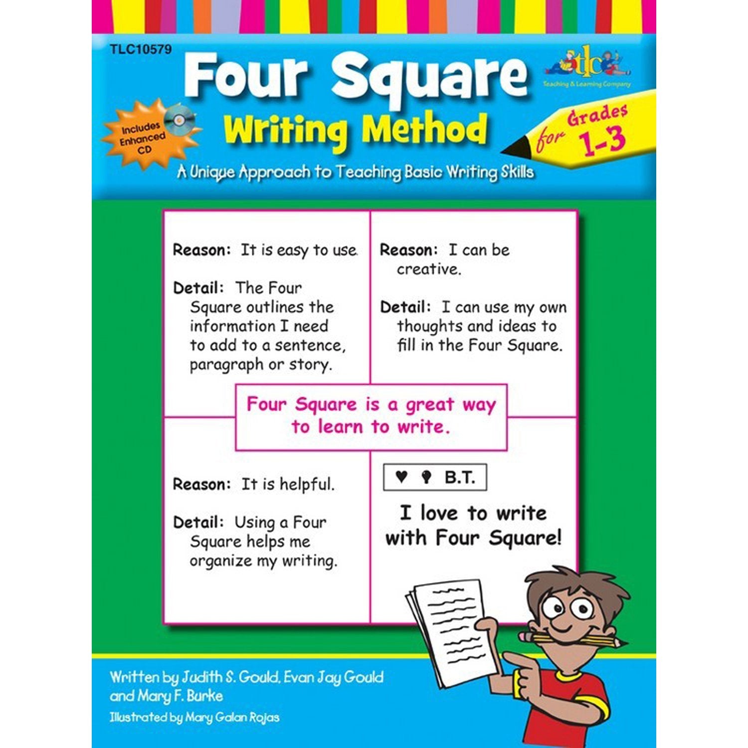 Four Square Writing Method Grades 13 w/ Enhanced CD,New