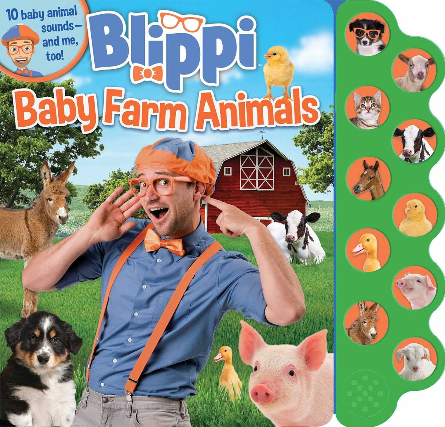 Blippi: Baby Farm Animals (10Button Sound Books),Used