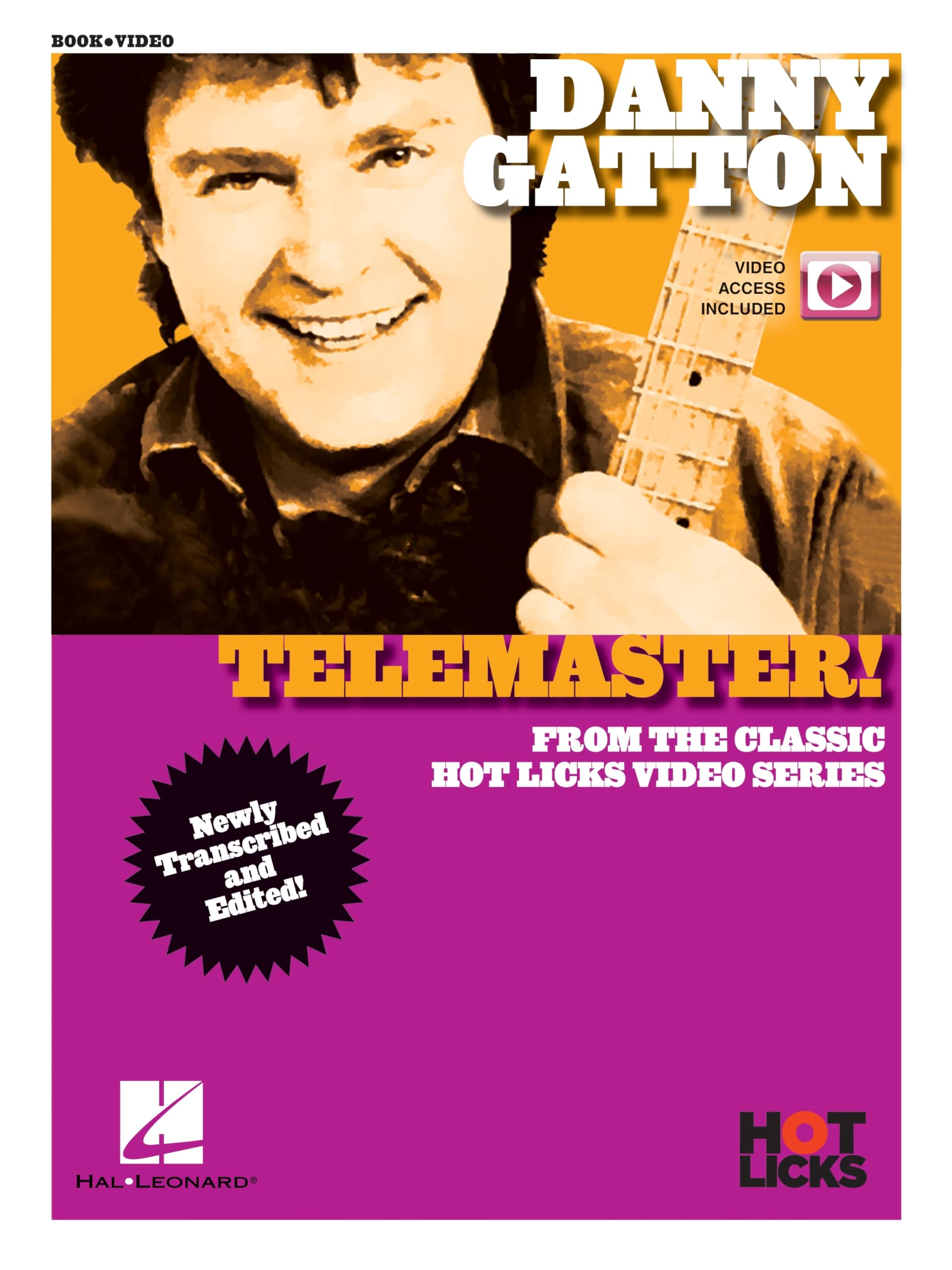 Danny Gatton  Telemaster! From the Classic Hot Licks Video Series  Book with Online Video,Used