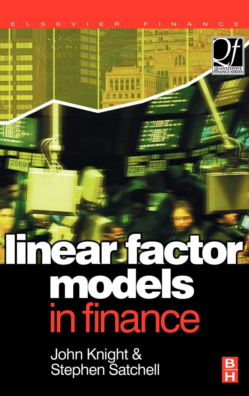 Linear Factor Models in Finance (Quantitative Finance),Used