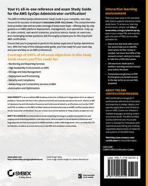 AWS Certified SysOps Administrator Study Guide: Associate (SOAC01) Exam,Used
