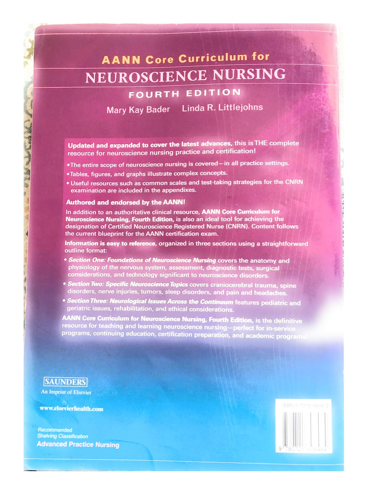 Aann Core Curriculum For Neuroscience Nursing