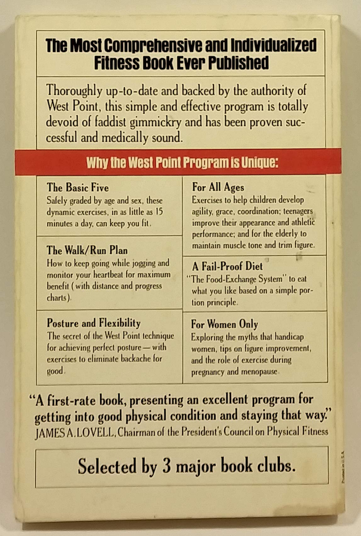 West Point Fitness and Diet Book,Used