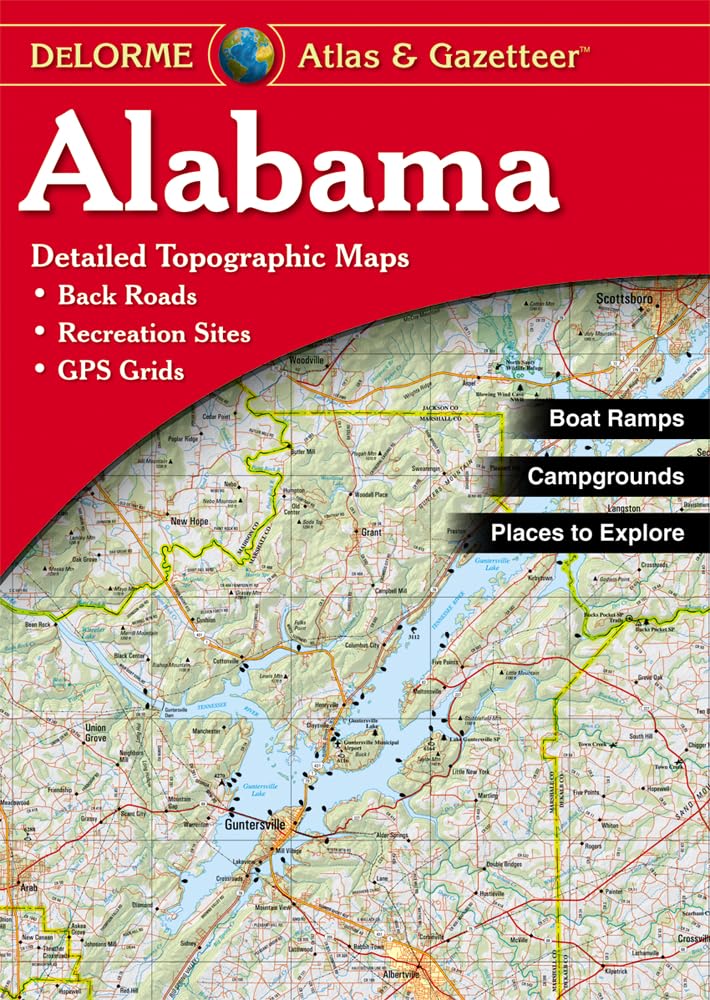 Delorme Alabama Atlas & Gazetteer (Delorme Atlas & Gazetteer),Used