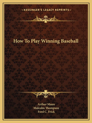 How To Play Winning Baseball,Used