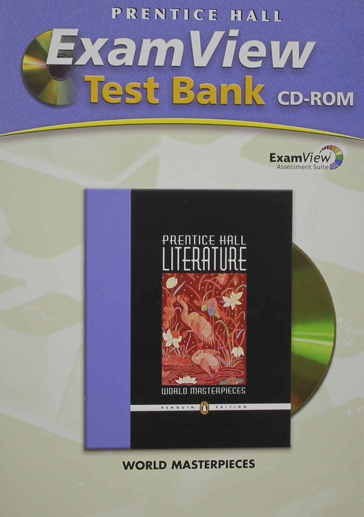 Prentice Hall Literature Exam View Test Bank CD ROM Grade World Masterpieces 2007c,Used