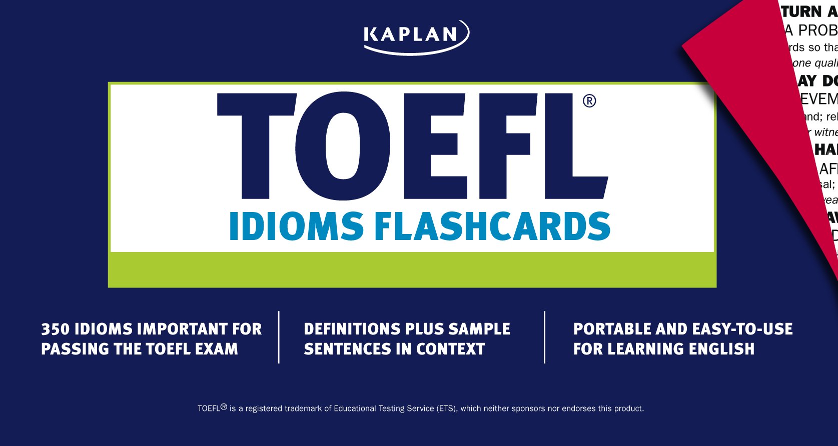 TOEFL Idioms Flashcards,Used