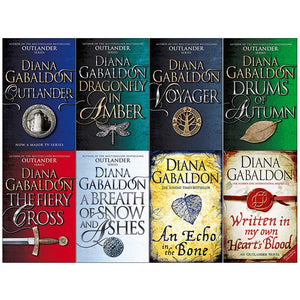 Diana Gabaldon Outlander Series 8 Books Collection Set (Outlander,Dragonfly in Amber,Voyager,Drums of Autumn,Fiery Cross,Breath ,Used