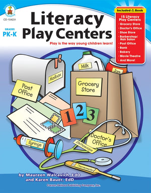 Literacy Play Centers, Grades PK  K,Used