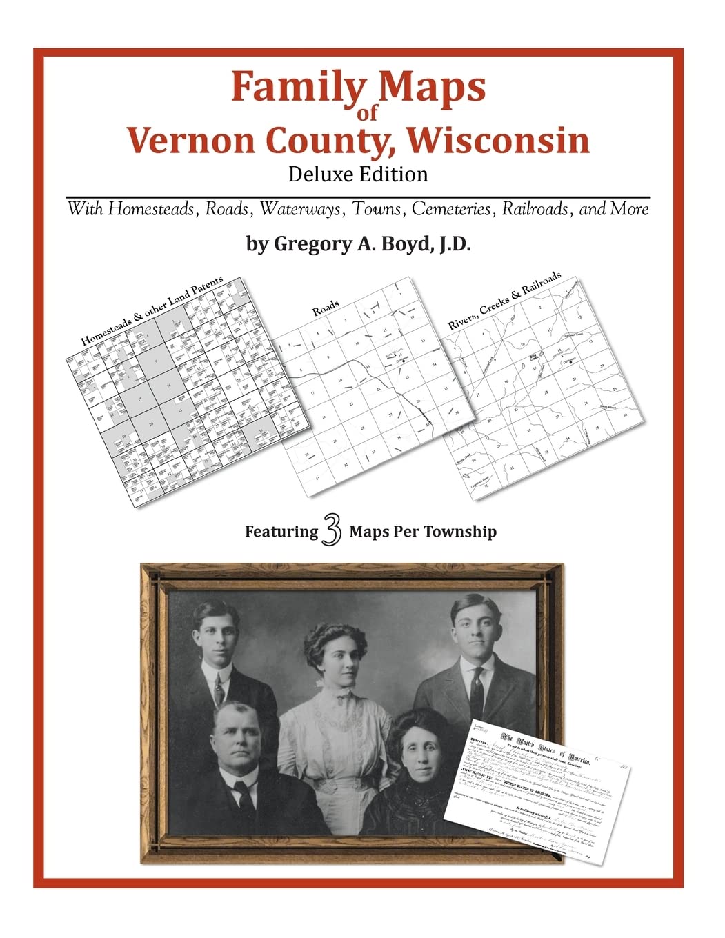 Family Maps of Vernon County, Wisconsin,Used