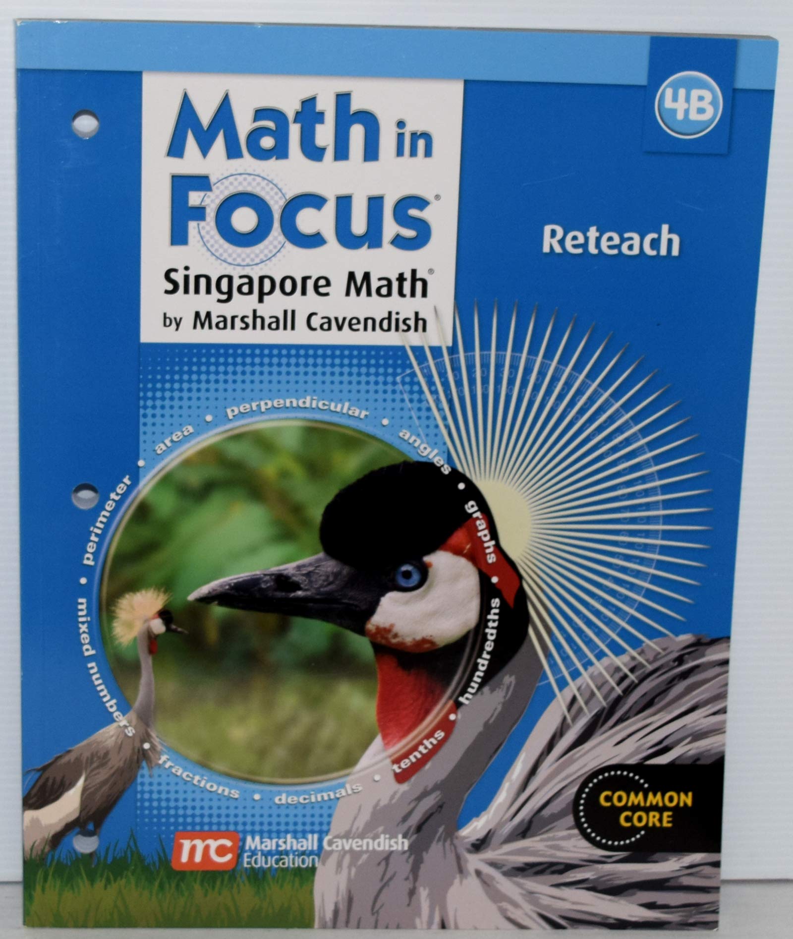 Math in Focus: Singapore Math Reteaching, Book B Grade 4,Used