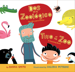 Dos en el zoologico/Two at the Zoo bilingual board book (Spanish and English Edition),New
