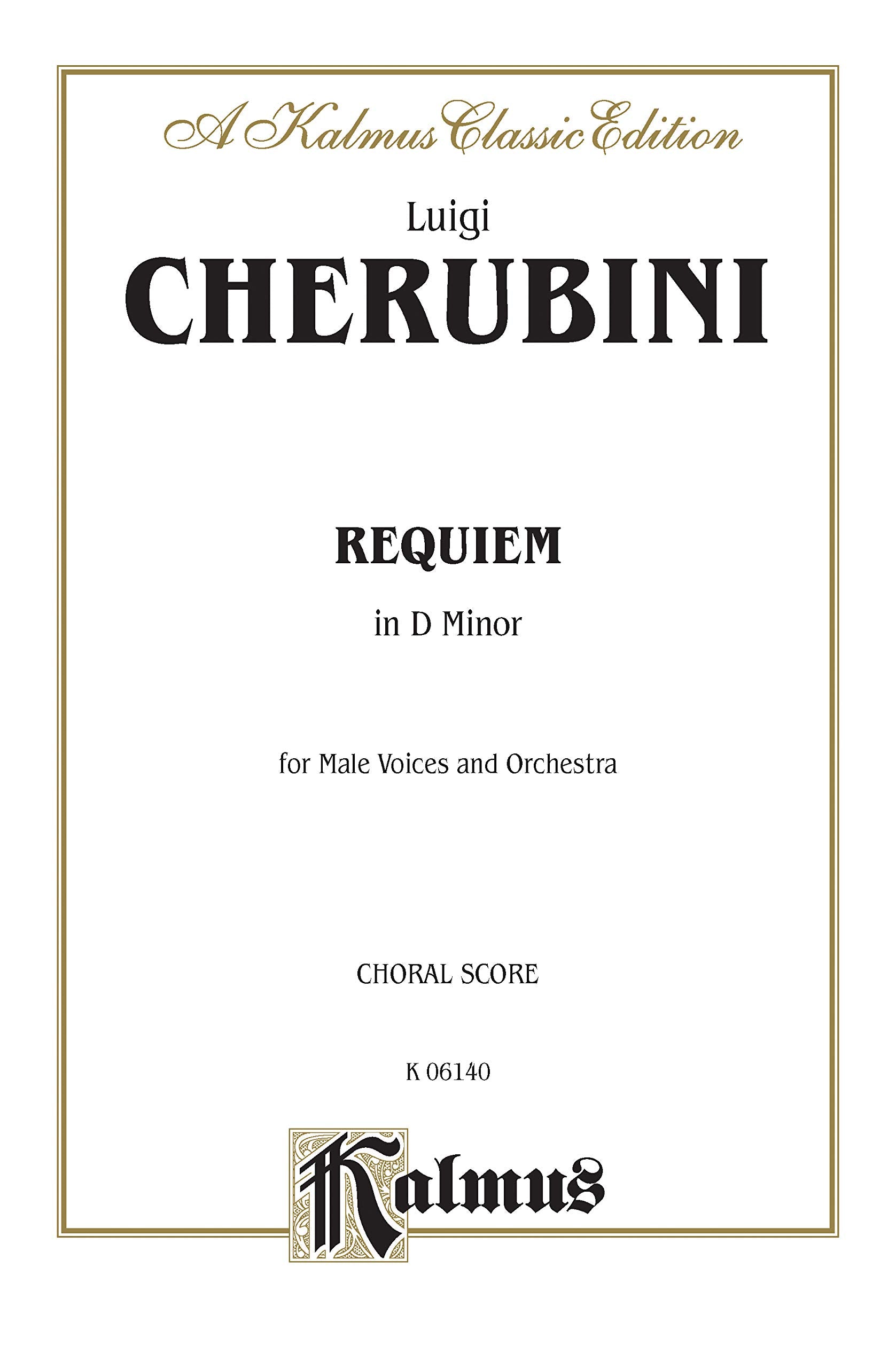 Requiem in D Minor: TTBB (Orch.) (Latin Language Edition) (Kalmus Edition) (Latin Edition),Used