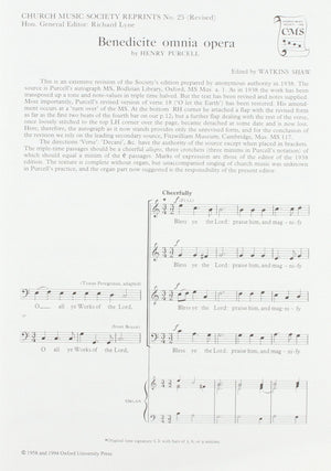 Benedicite omnia opera (Church Music Society publications),Used