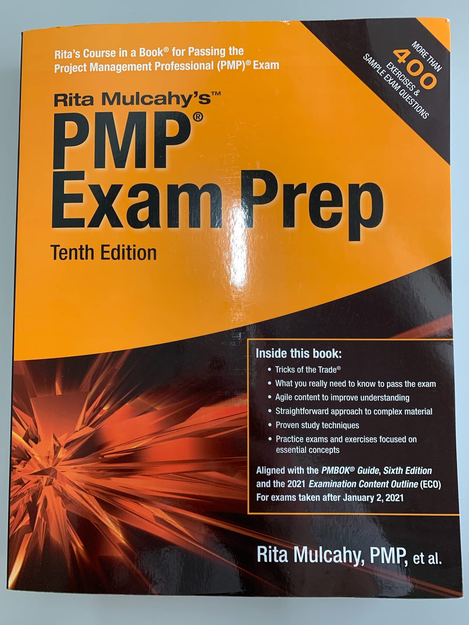 Rita Mulcahys Pmp Exam Prep 2021 10Th Edition  Paperback-used