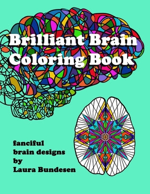 Brilliant Brain Coloring Book: fanciful brain designs,Used