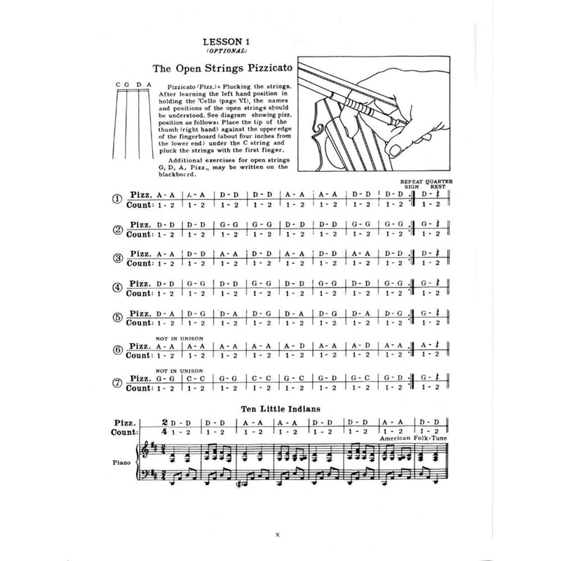 A Tune a Day for Cello Book 1: A First Book for Violoncello Instruction in Group, Public School Classes or Individual Lessons,New