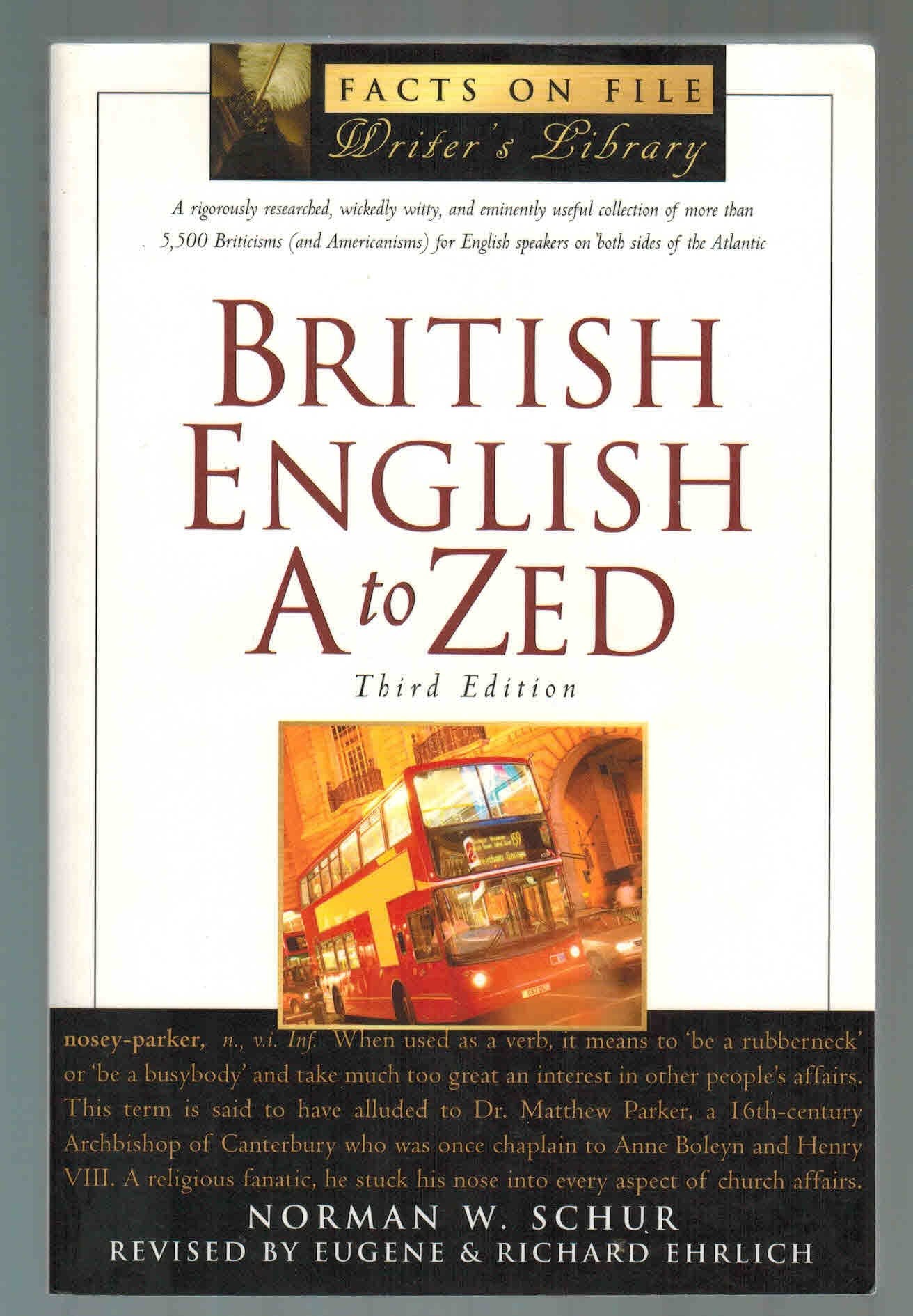 British English A to Zed (Writers Library),Used