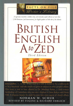 British English A to Zed (Writers Library),Used