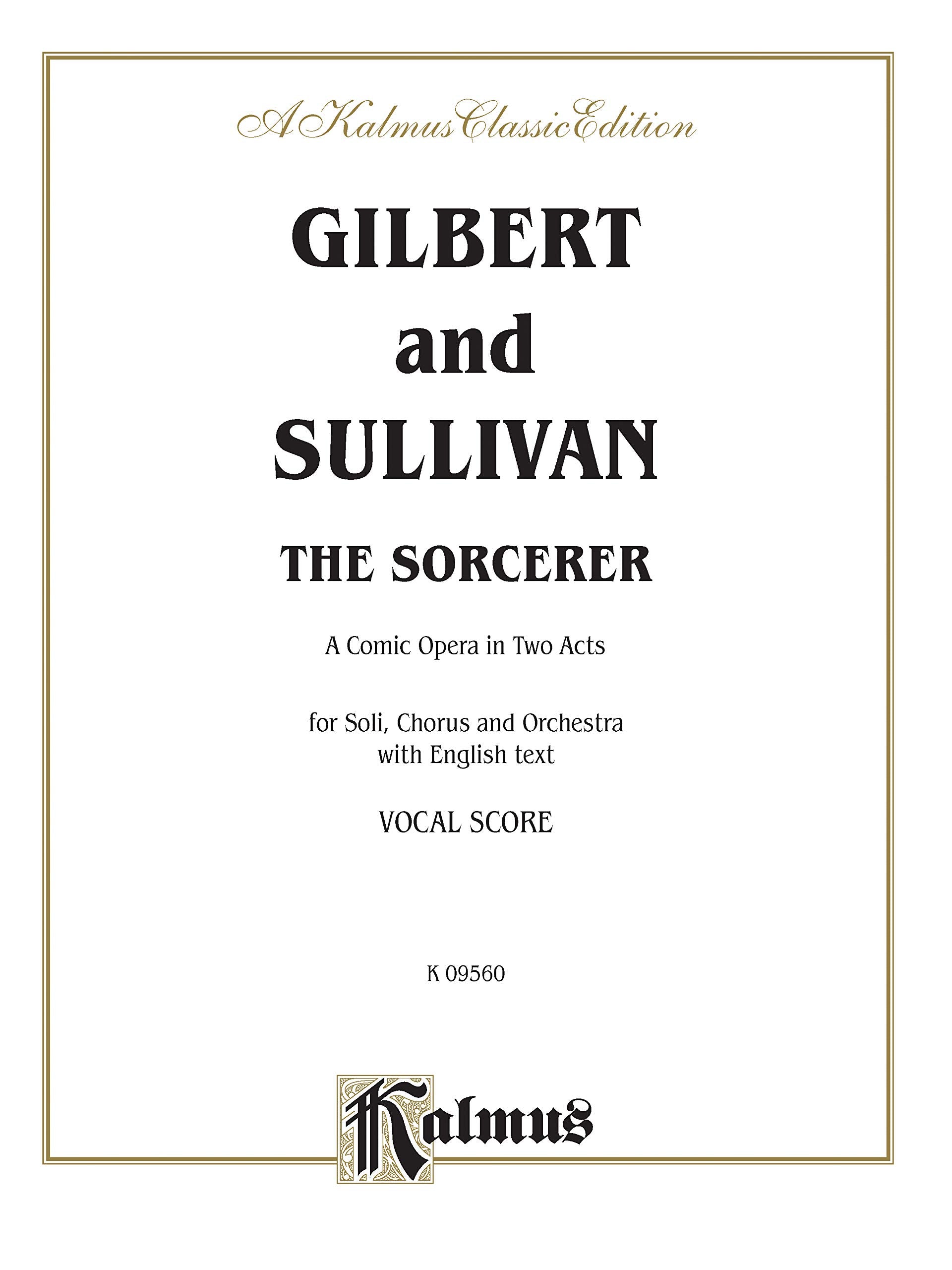 Sorcerer: English Language Edition, Vocal Score (Kalmus Edition),Used