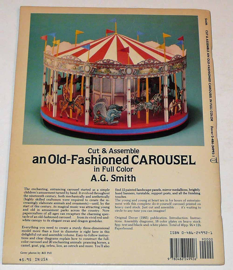Cut & Assemble An Oldfashioned Carousel In Full Color,New