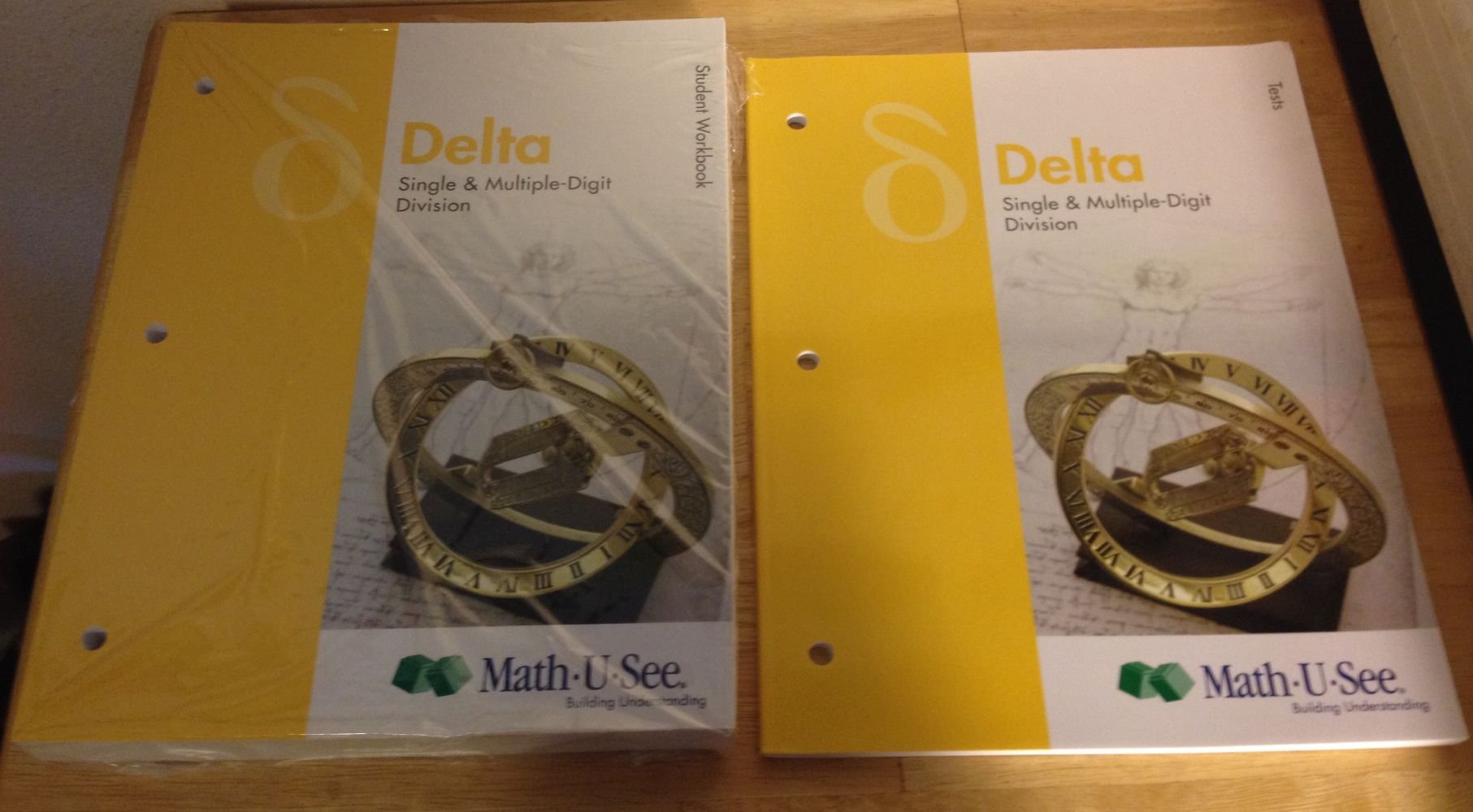 Math U See Delta Student Workbook and Test booklet,Used