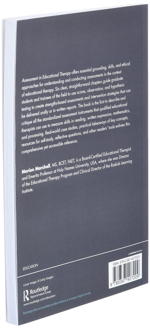 Assessment In Educational Therapy,New