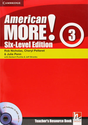 American More! SixLevel Edition Level 3 Teacher's Resource Book with Testbuilder CDROM/Audio CD,Used