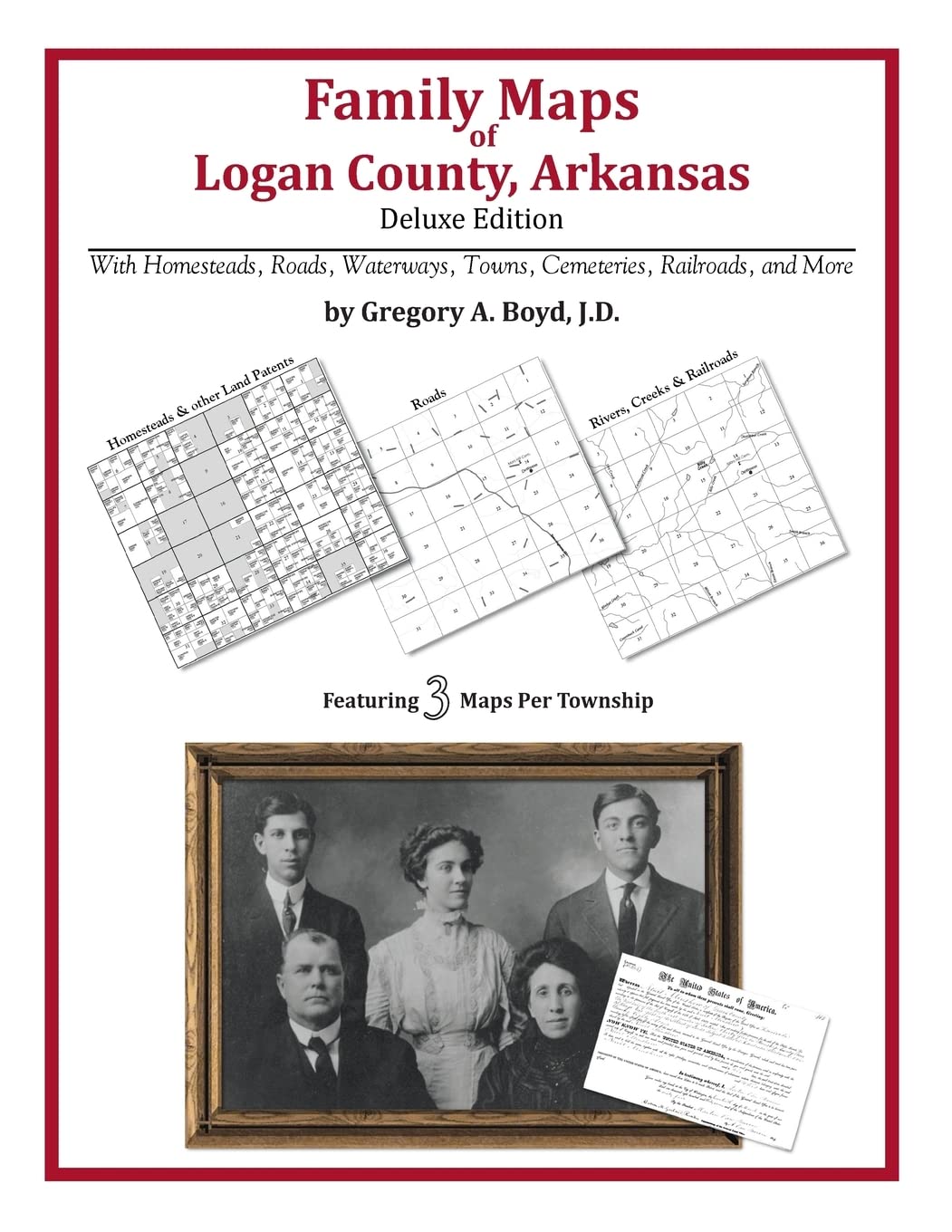 Family Maps of Logan County, Arkansas,Used
