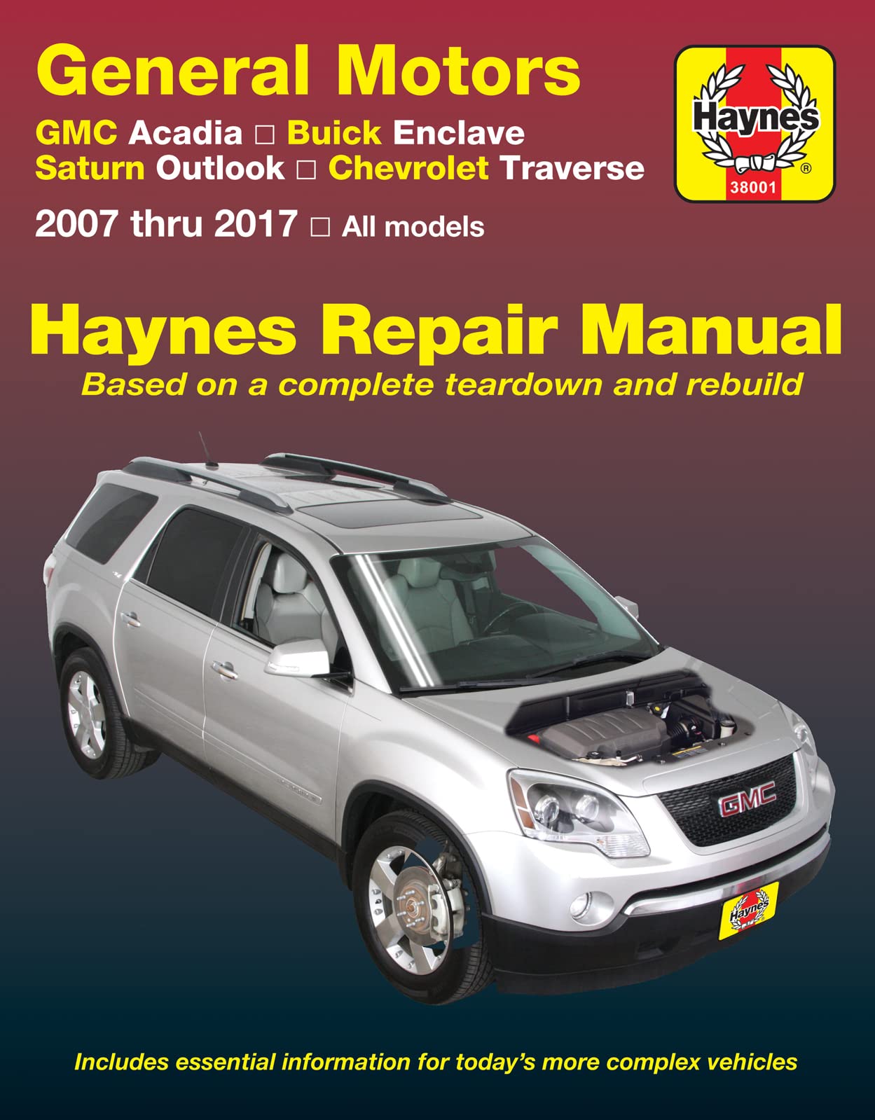 GMC Acadia, (0716), Acadia LTD (17), Buick Enclave, (0817), Saturn Outlook, (0710) & Chevrolet Traverse, (0917) Haynes Repai,Used