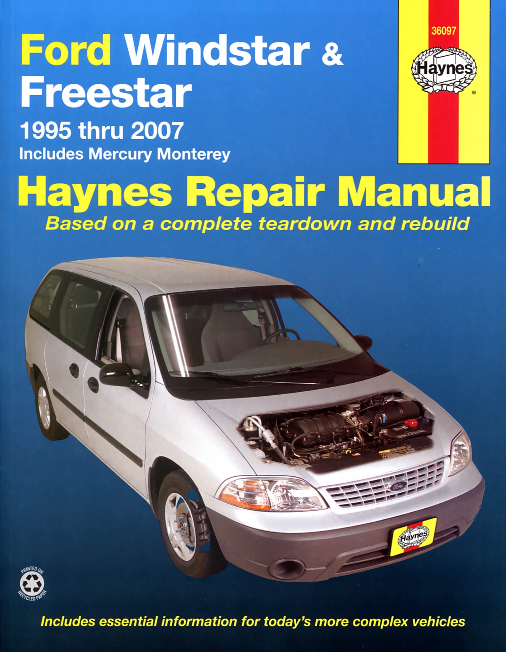 Ford Windstar (9503) & Freestar & Mercury Monterey (0407) Haynes (Paperback),Used