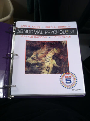Abnormal Psychology, Binder Ready Version: DSM5 Update,Used