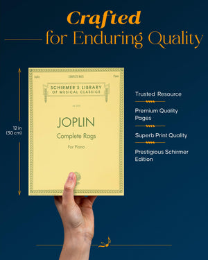 Joplin  Complete Rags for Piano (Schirmer's Library of Musical Classics) Vol. 2020,Used