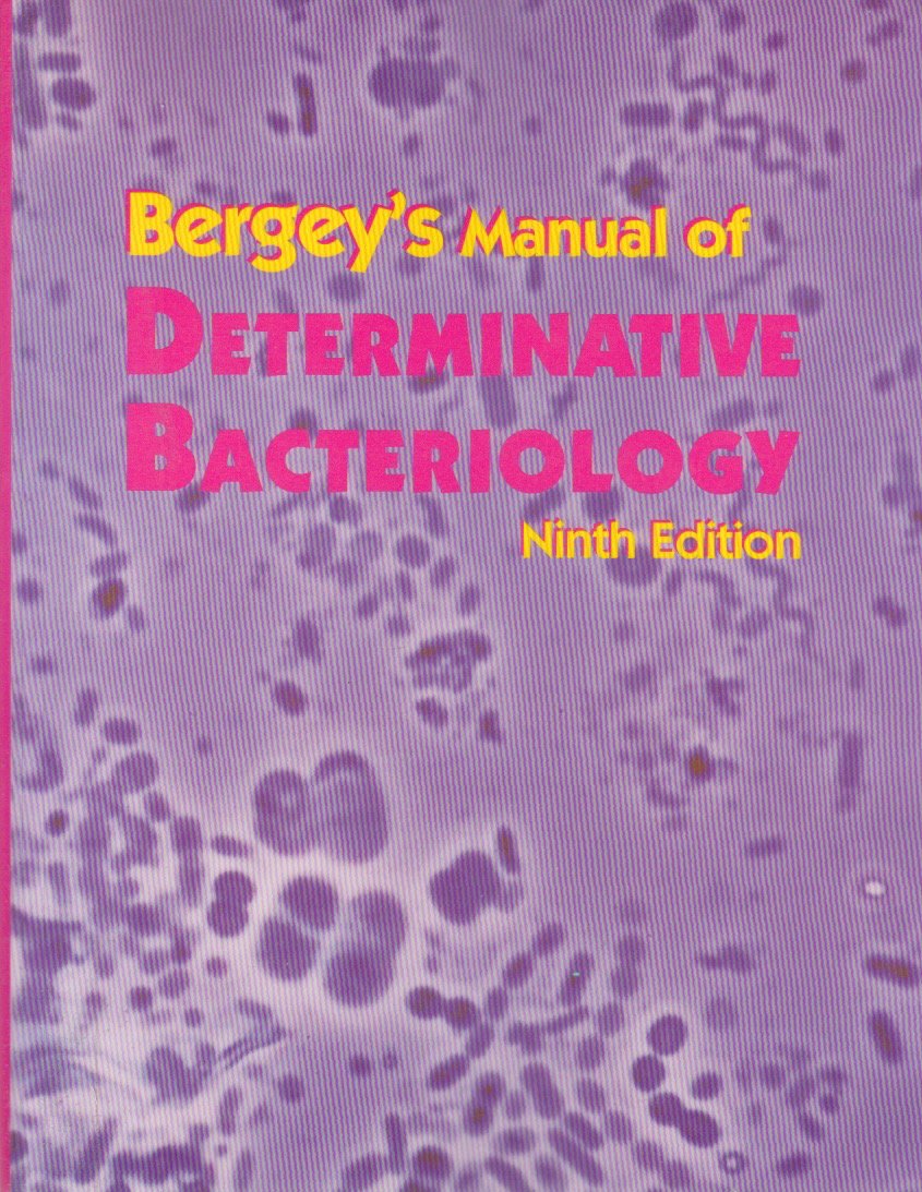 Bergey's Manual of Determinative Bacteriology,New