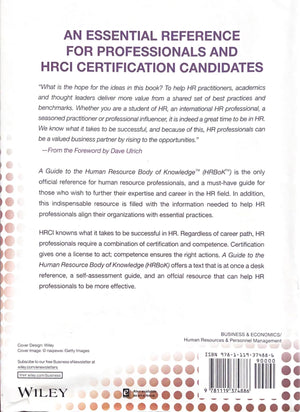 A Guide To The Human Resource Body Of Knowledge (Hrbok),Used