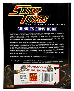 Starship Troopers Miniatures Game: The Skinnies Army Book,Used