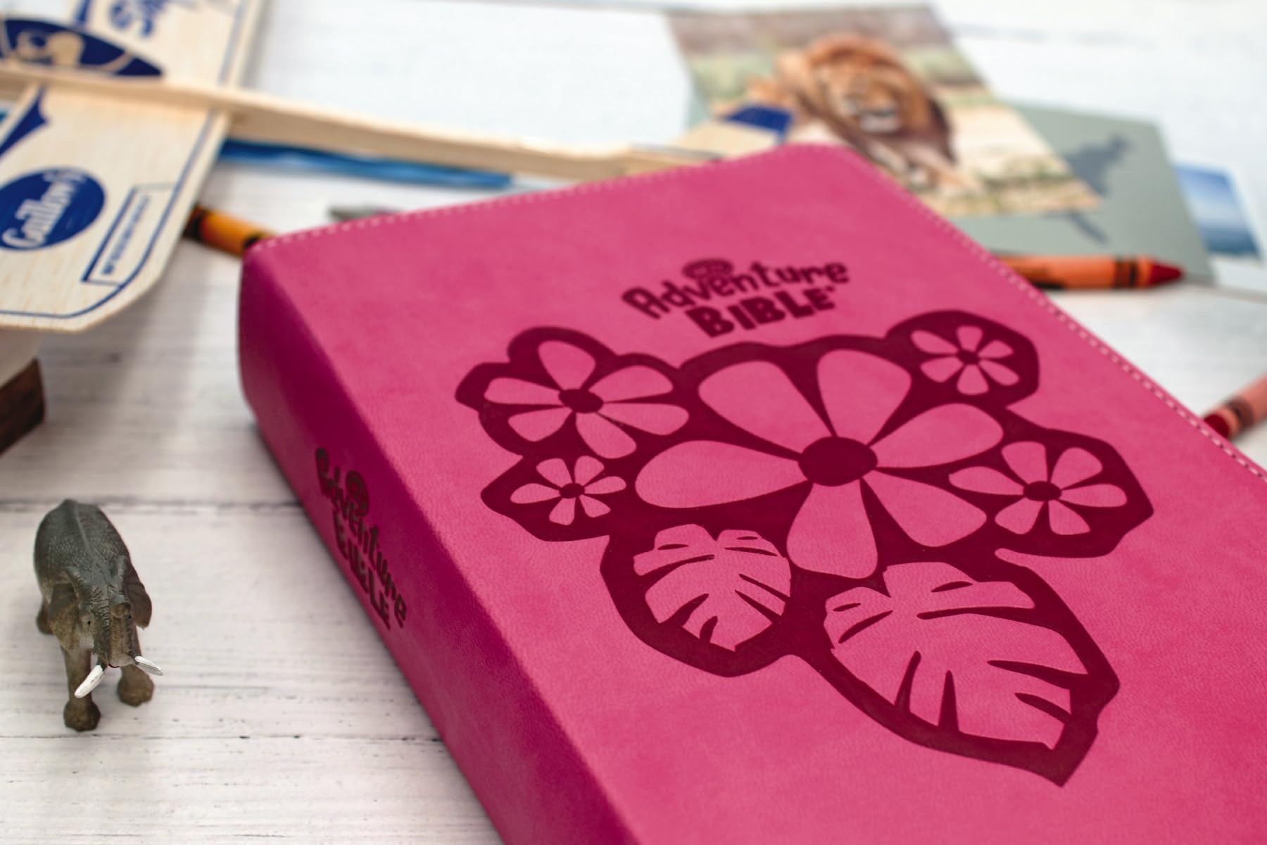 NKJV, Adventure Bible, Leathersoft, Pink, Full Color,New