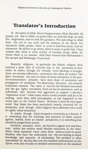Religious Extremism in the Lives of Contemporary Muslims,New