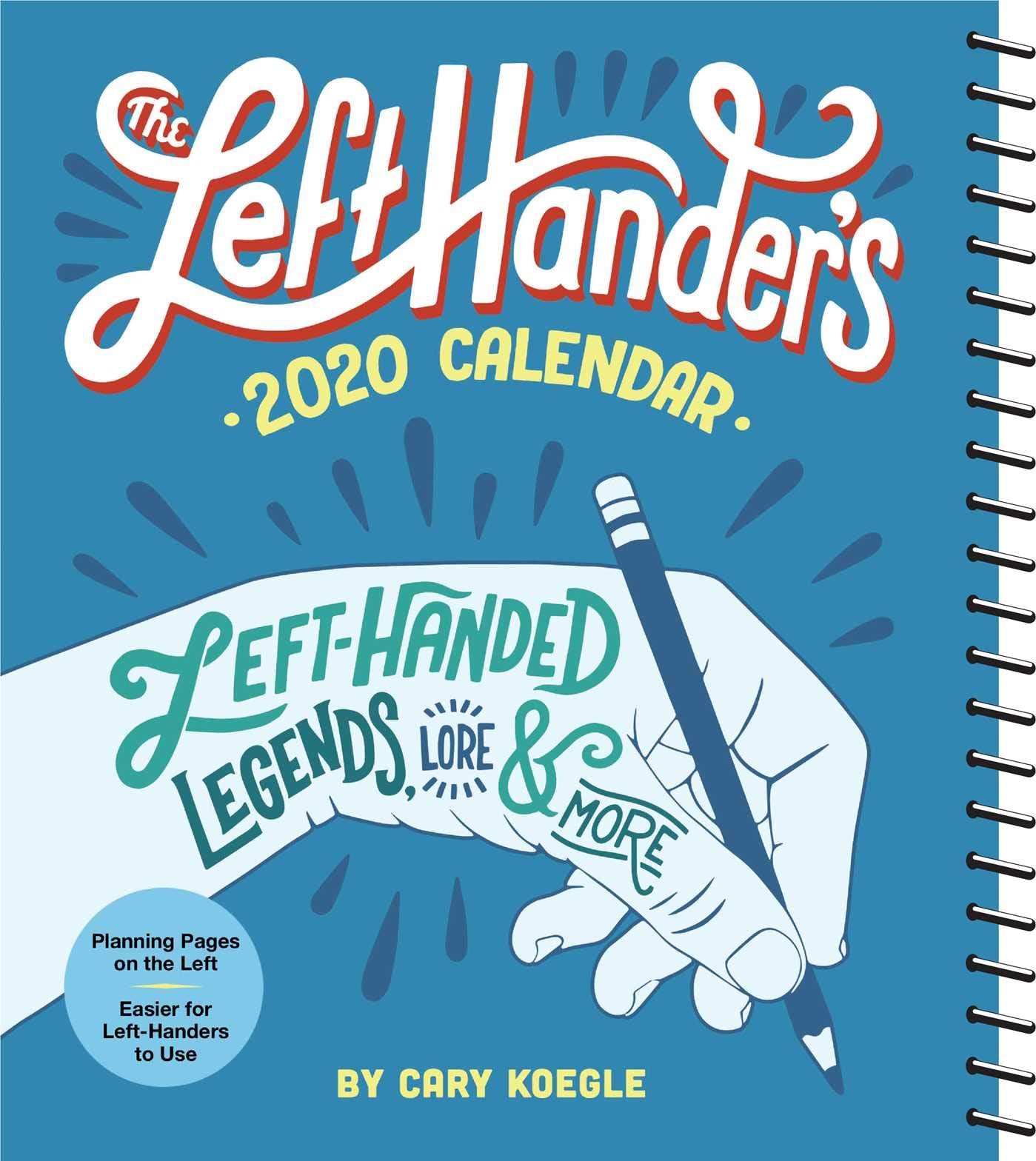 The LeftHander's 2020 Weekly Planner Calendar,Used