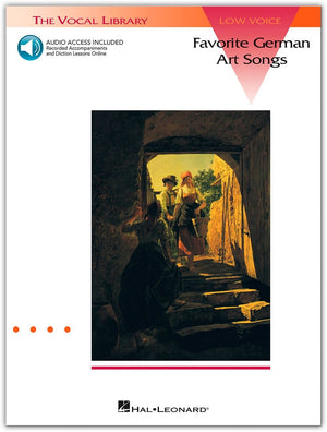 Favorite German Art Songs: Low Voice  Book/Online Audio: The Vocal Library Low Voice,New