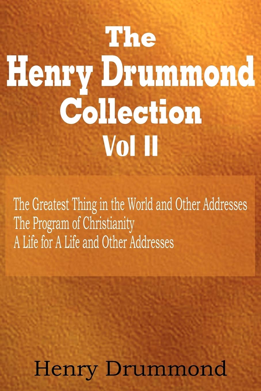 Henry Drummond Collection Vol. Ii,Used