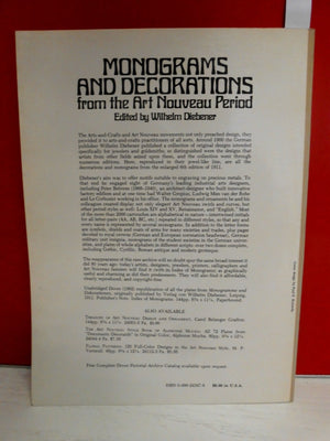 Monograms And Decorations From The Art Nouveau Period,New