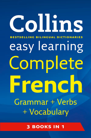 Easy Learning French Grammar, Verbs and Vocabulary (3 Books in 1) (Collins Easy Learning French) (English and French Edition),Used