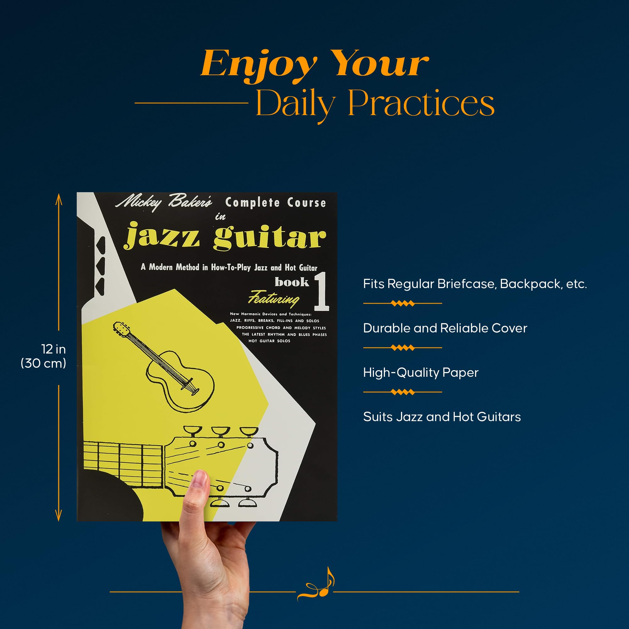 Mickey Baker'S Complete Course In Jazz Guitar: Book 1 (Ashley Publications)-used