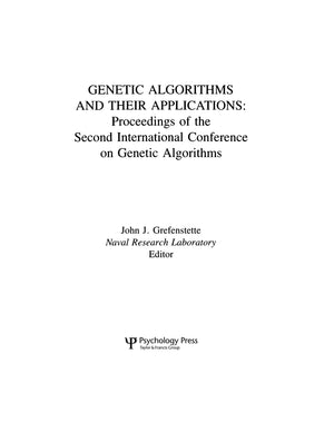 Genetic Algorithms And Their Applications: Proceedings Of The Second International Conference On Genetic Algorithms,Used