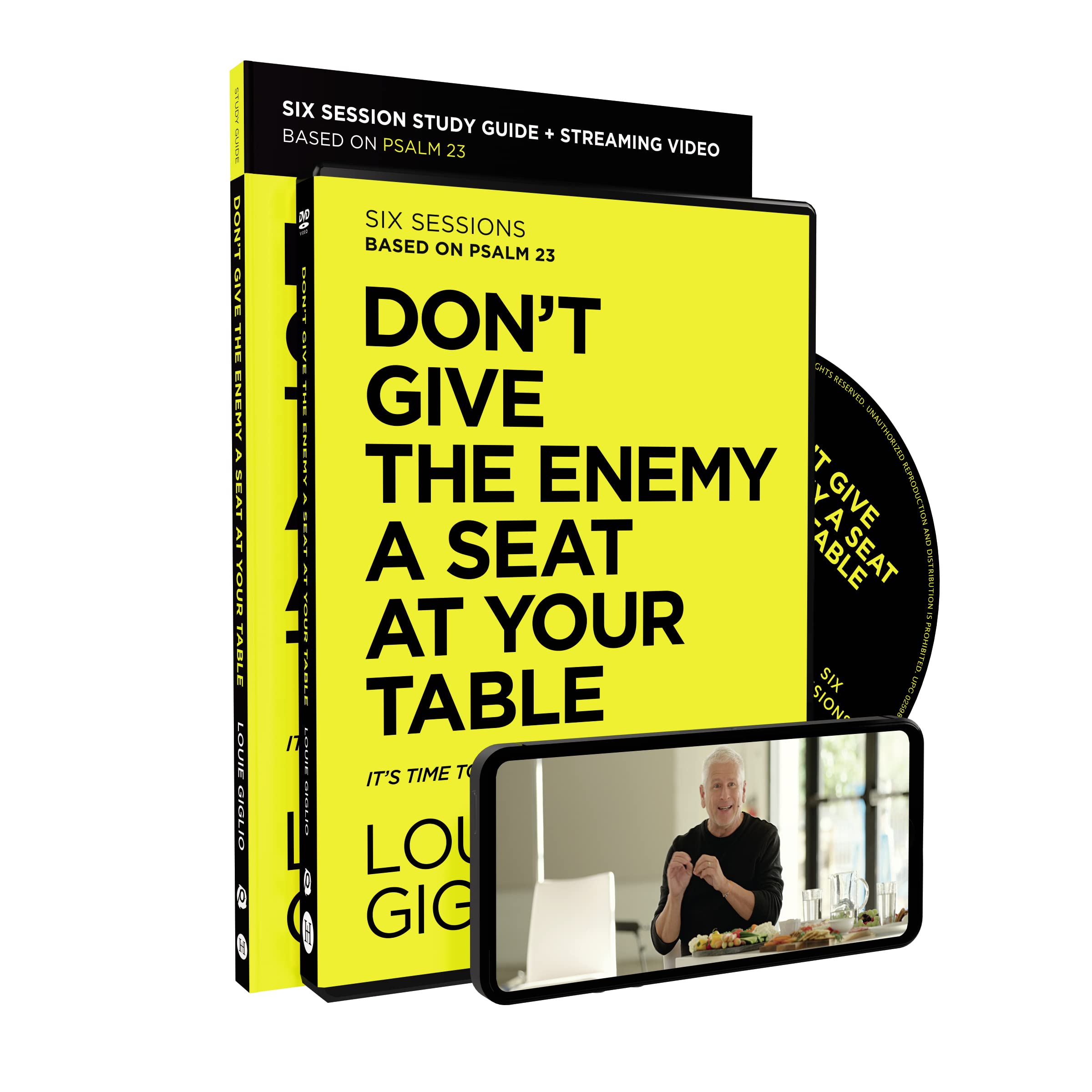 Don'T Give The Enemy A Seat At Your Table Study Guide With Dvd: It'S Time To Win The Battle Of Your Mind,New