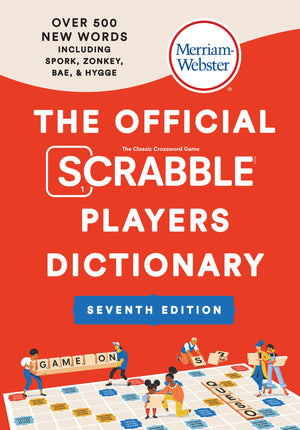 The Official Scrabble Players Dictionary, Seventh Ed., Newest Edition, 2023 Copyright, (Jacketed Hardcover),New